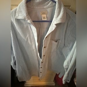 ll bean cord work shirt New condition